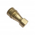 1/4" NPT ISO B Hydraulic Quick Coupling Brass Socket 2900PSI