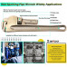 WEDO Non-Sparking Pipe Wrench (Length 600mm, Opening Max 75mm), Spark-Free Straight Plumbing Wrench, No Spark Safety Spanner, Aluminum Bronze