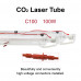 100W CO2 Laser Tube 1450mm Long 80mm Dia. With Advanced Coating 10000hr Service Life for Laser Engraver Cutter Laser Engraving Machine FDA Approved