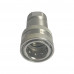 Hydraulic Quick Coupling Carbon Steel 1/2" NPT Socket Plug Poppet Valve 3625PSI ISO A