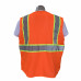 3XL Safety Vest Type R Class 2 Classic Mesh Two-Tone with 8 Pockets