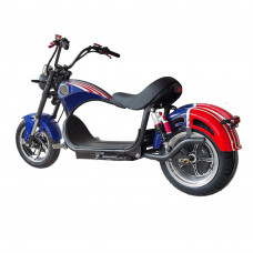 Super Fast US Flag Cover Fat Tire Electric Scooter With 18 Inches Tire 3000W Motor 60V 30AH Removable Battery Blueooth Speaker Max Speed 43.5Mph