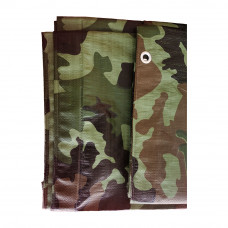 2 pcs Poly Tarp Cover Waterproof 10' x 12' Camouflage 5 mil
