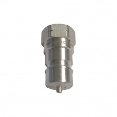 3/8" NPT Hydraulic Quick Coupling ISO A Stainless Steel AISI316 Plug 2900 PSI