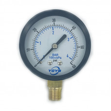 2.5 Inch Dry Pressure Gauge Bottom Connection 1/4