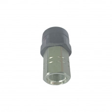 Connect Under Pressure Hydraulic Quick Coupling Flat Face Carbon Steel Socket 4785PSI 1/2" Body 1-1/16"UNF ISO 16028