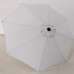 7-1/2 ft Outdoor Marketing Patio Umbrella Crank and Tilt Silvergrey