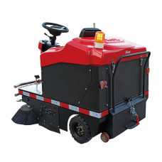 Ride-On Vacuum Floor Sweeper 55" Cleaning Path DC 48V AGM Battery 40 GAL Dustbin Capacity, 8 GAL Water tank