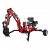 13.5 HP Towable Backhoe Mini Excavator B&S 420cc Gas Engine Small Digger with 9" Bucket, Thumb and Electric Start