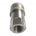 1" NPT Stainless Steel ISO A Hydraulic Quick Coupling AISI316 Socket 2175PSI