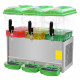 Triple 5 Gal Tanks Commercial Cooling Beverage Dispenser Green Color
