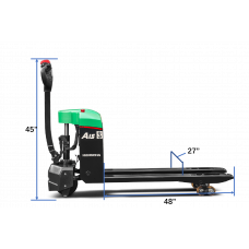 Lithium Full Electric Pallet Jack Truck 3,300lbs  Capacity  48"Lx27"W