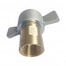 1-1/4"Hydraulic Quick Coupling Carbon Steel Brass Screw Connect Wing Nut 2750PSI NPTF Socket