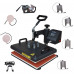 11" X 15" 8 In 1 Multi-functional Combo Heat Press Heat Transfer Machine For T Shirt Cap Hap Plate Mug Cup