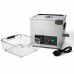 15L Heating Ultrasonic Cleaner 500W Heating Ultrasonic Cleaning Machine with Digital Heater Timer (0-480min) and Degassing Function