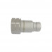Hydraulic Quick Coupling Flat Face Carbon Steel Plug 4785PSI 1/2" Body 3/4"NPT High Pressure ISO 16028
