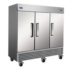 Valpro 72 cu. ft. Stainless Steel Triple Solid Door Refrigerator