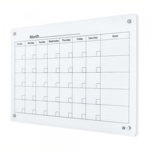 Glass Calendar Whiteboard - 24