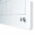Glass Calendar Whiteboard - 24" x 36" - Magnetic - White