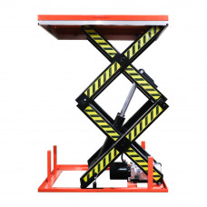 Bolton Tools Electric Hydraulic Scissor Lift Table 51 3/16" x 33 15/32" Table Size 4400lb Low-Profile Lift Platform With Remote Control 110V