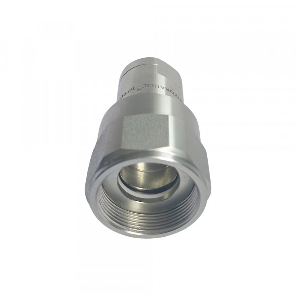 1/2"Hydraulic Quick Coupling Carbon Steel Socket High Pressure Screw Connect 10875PSI NPT Poppet Valve
