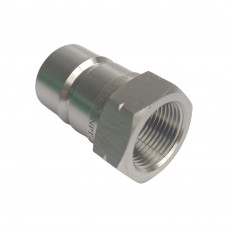 ISO A Hydraulic Quick Coupling Stainless Steel AISI316 Socket Plug 3/4" NPT 2320 PSI