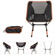 Ultralight Portable Backpacking Adjustable Travel Camping Chair Orange