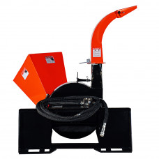 4" Skid Steer Wood Chipper Attachment with Universal Quick Tach 14-20 GPM