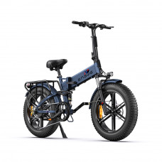 ENGWE ENGINE Pro Blue Folding 20*4'' Fat Tire 1000W Peak  Brushless Motor 48V 16Ah Battery 45KM/H Max Speed Electric Bicycle