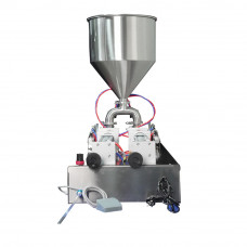 Doubel Heads Pneumatic Paste Filling Machine 3.4-34 OZ 110V/60HZ