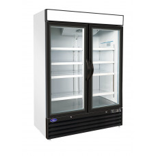 Valpro 49 cu. ft. Glass Door Merchandiser Freezer 115-230V/60Hz (Two Swing Door)