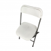 White Plastic Folding Chair With Metal Frame Wedding Banquet Seat