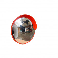 18'' Outdoor Convex Mirror Orange Safety and Unbreakable