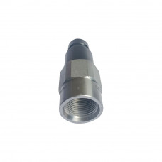 Connect Under Pressure Hydraulic Quick Coupling Flat Face Carbon Steel Plug 4785PSI 1/2" Body 1-1/16"UNF ISO 16028