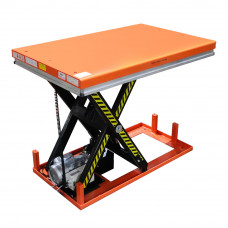 Bolton Tools 110V Stationary Powered Hydraulic Lift Table 32 9/32" x 51 3/16" Table Size Low-Profile Electric Lift Platform Table 2200 lb Capacity