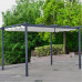 9 x 9 ft Aluminum Outdoor Retractable Canopy Pergola Grey