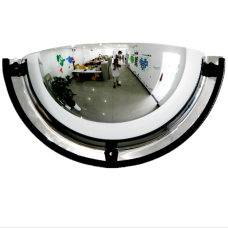 26''  Dia Acrylic Indoor Ceiling Half Dome Convex Spherical Mirror 180 Degree Viewing Angle