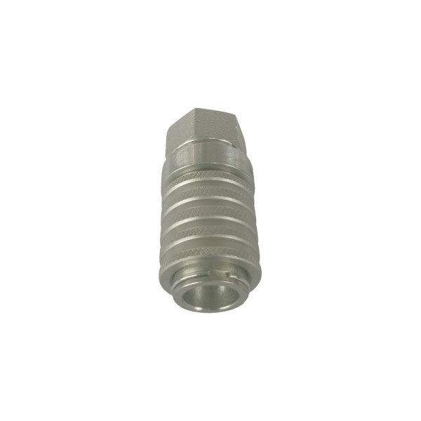 1/4" Body 1/4"NPT Hydraulic Quick Coupling Flat Face Carbon Steel Socket 6815PSI ISO 15171-1