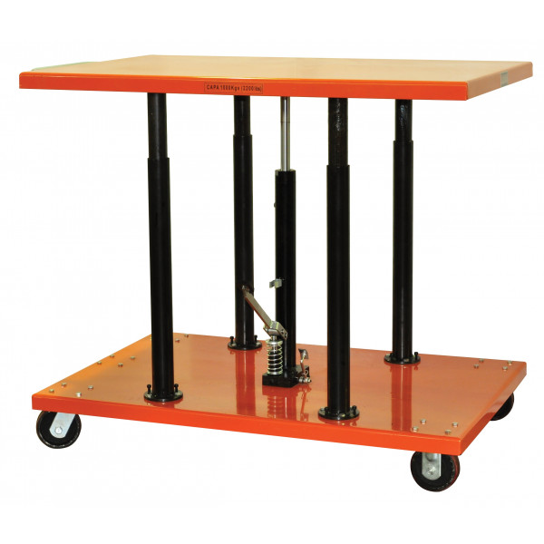 Hydraulic Lift Cart Center Post Hydraulic Lift Table 1100lb Capacity Post Lift Table Foot Control 20