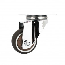 2'' Swivel Plate Caster 55lb Capacity Brown TPR